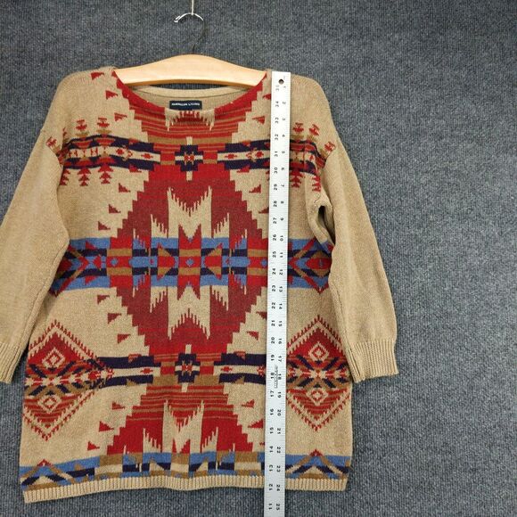 American Living SouthWest Pattern Sweater Mens Size Small Southwestern Pattern - Picture 4 of 12